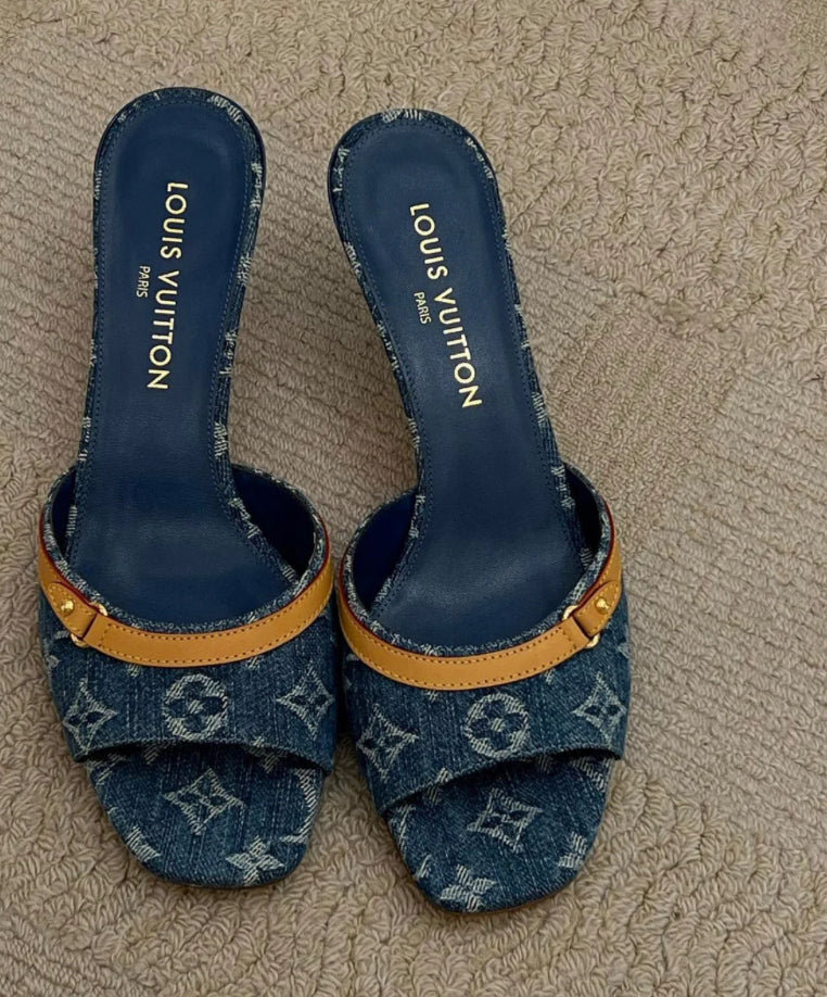 LV Denim HeelS