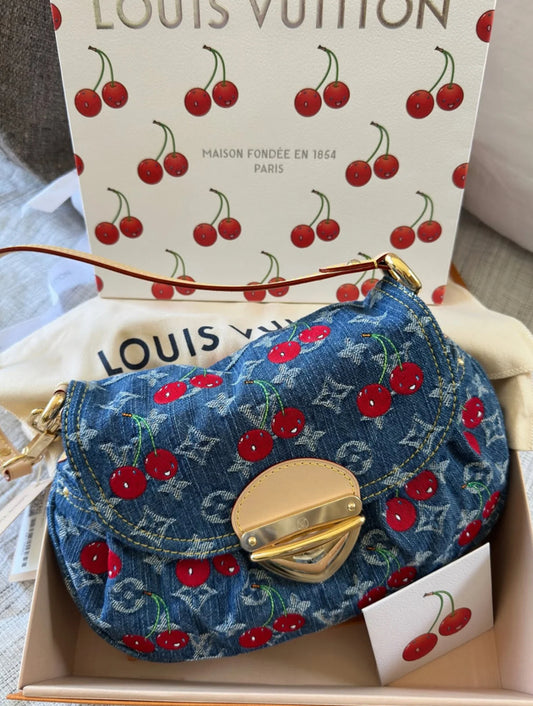 LV Cherry Denim Bag