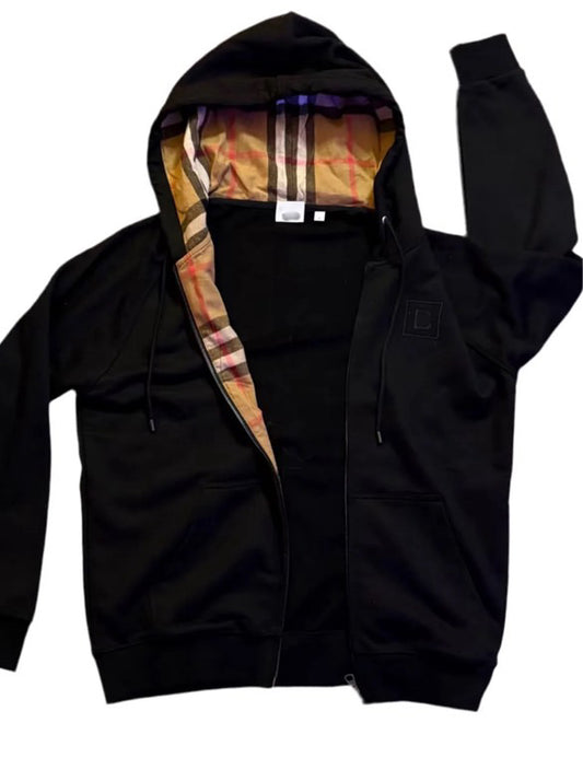 Zip-Up Black Hoodie