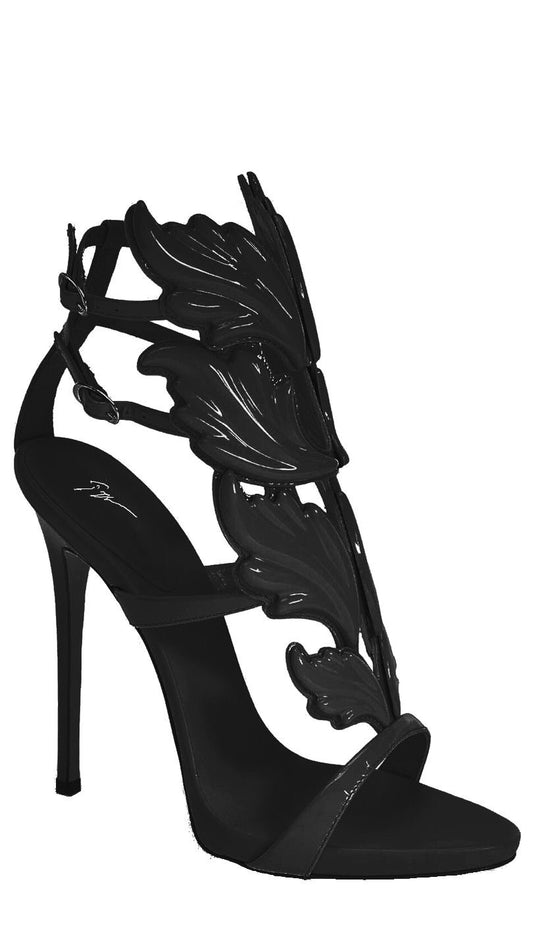 Wing Leaves HeelS Black